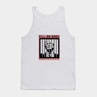 Classic Trump 'I'll Be Back' Jail Wall Art - A Statement on Freedom and Resilience Tank Top